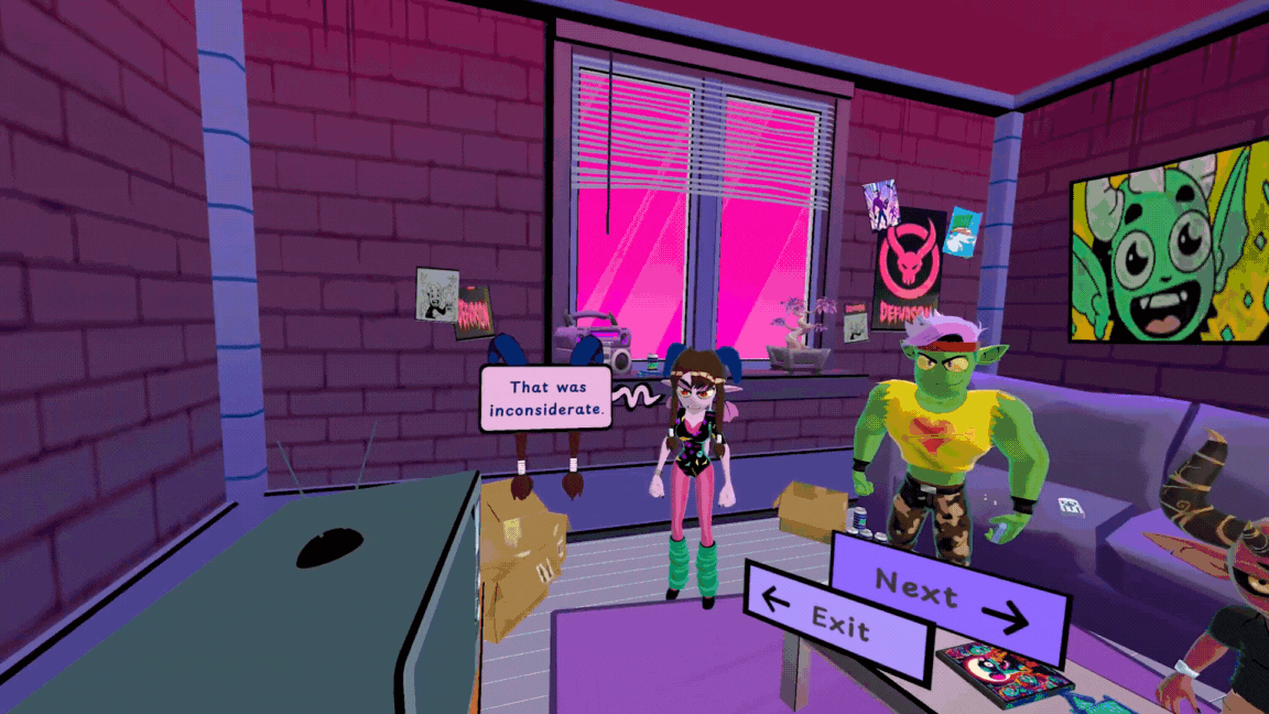 Exercise Your Demons gameplay in motion